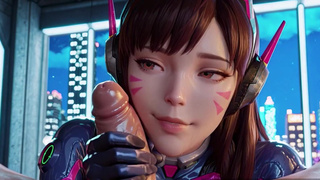ИИ создал D.Va из Overwatch и страстно выебал её в разорванном костюме