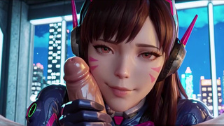 ИИ создал D.Va из Overwatch и страстно выебал её в разорванном костюме